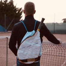 FederAir blue, brown tennis backpack