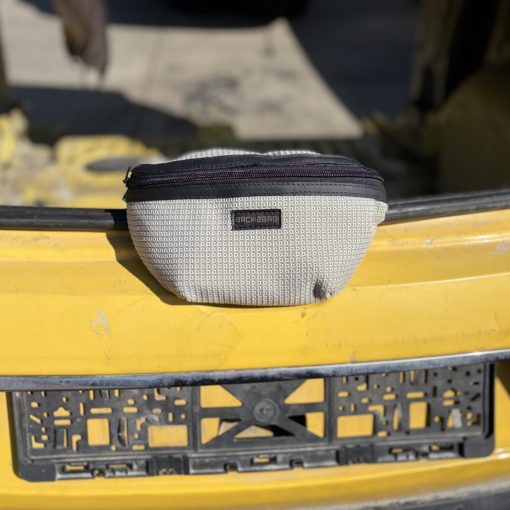 GloveBox szürke mintás övtáska, keresztpántos táska
