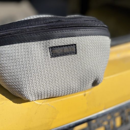 GloveBox szürke mintás övtáska, keresztpántos táska