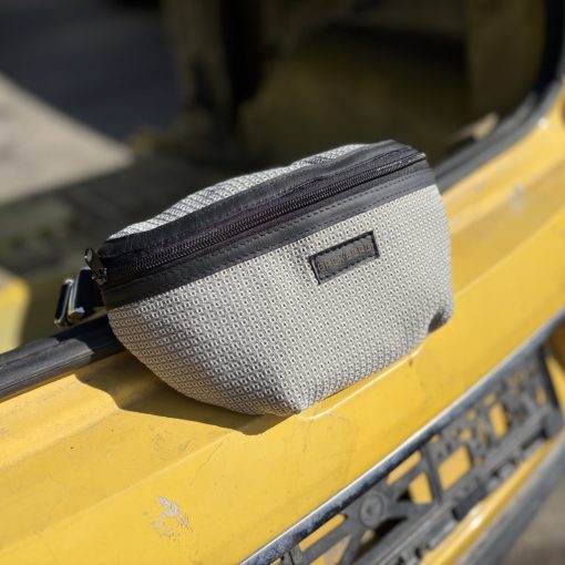 GloveBox szürke mintás övtáska, keresztpántos táska