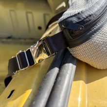 GloveBox szürke mintás övtáska, keresztpántos táska
