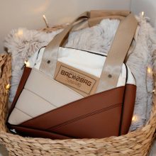 Ms. Casual barna, vajszín bőr, műbőr kézitáska