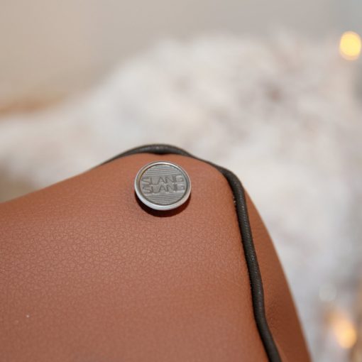 Ms. Casual barna, vajszín bőr, műbőr kézitáska