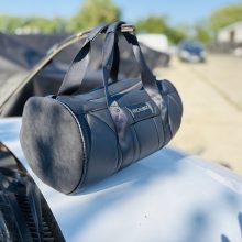 TyAir black leather and leatherette sport bag