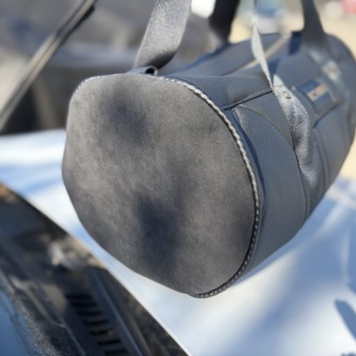 TyAir black leather and leatherette sport bag