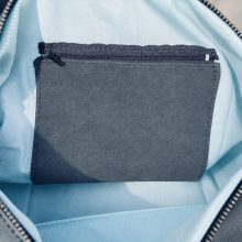 TyAir black leather and leatherette sport bag