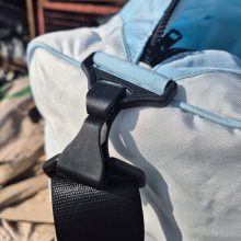 Unisex sporttáska - világoskék, fehér, cipőtartóval