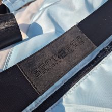 Unisex sporttáska - világoskék, fehér, cipőtartóval