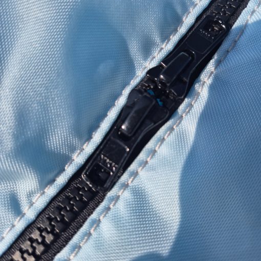 Unisex sporttáska - világoskék, fehér, cipőtartóval