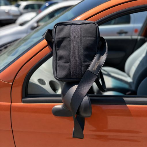 Battery Box MB fekete csíkos crossbody férfi táska