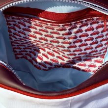 Ms. Glam white, orange shoulder bag, crossbody