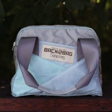 Ms. Casual blue, silver airbag handbag