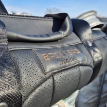 TyAir black leather and leatherette sport bag