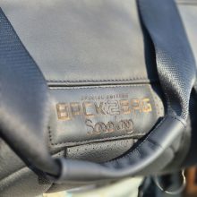 TyAir black leather and leatherette sport bag