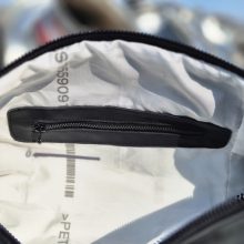 TyAir black leather and leatherette sport bag